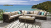 VIRASAT FURNITURE OUTDOOR ROPE SOFA SET 8-SEATER WITH 2 OTTOMANS (BROWN)