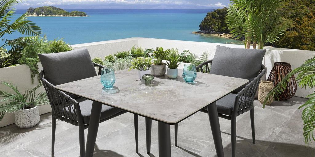 Virasat Outdoor Patio Seating Set 2 Chairs and 1 Table Set Braided & Rope-VIRASAT FURNITURE & FURNISHING