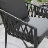 Virasat Outdoor Patio Seating Set 2 Chairs and 1 Table Set Braided & Rope-VIRASAT FURNITURE & FURNISHING