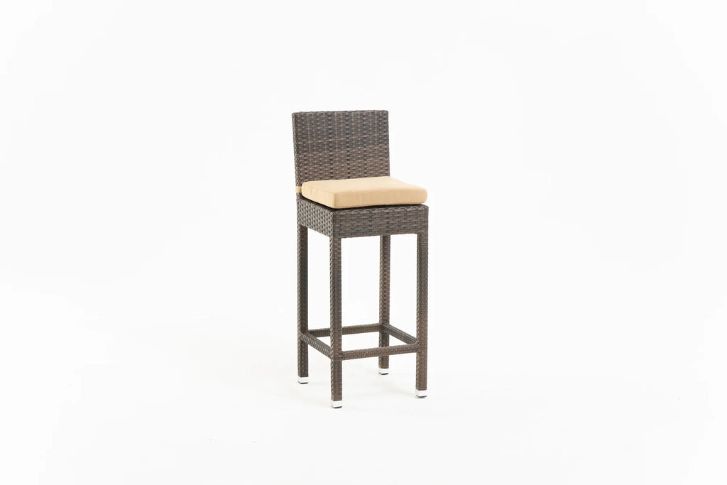 Virasat Outdoor Patio Bar Sets 4 Chairs 1 Table Brown-VIRASAT FURNITURE & FURNISHING