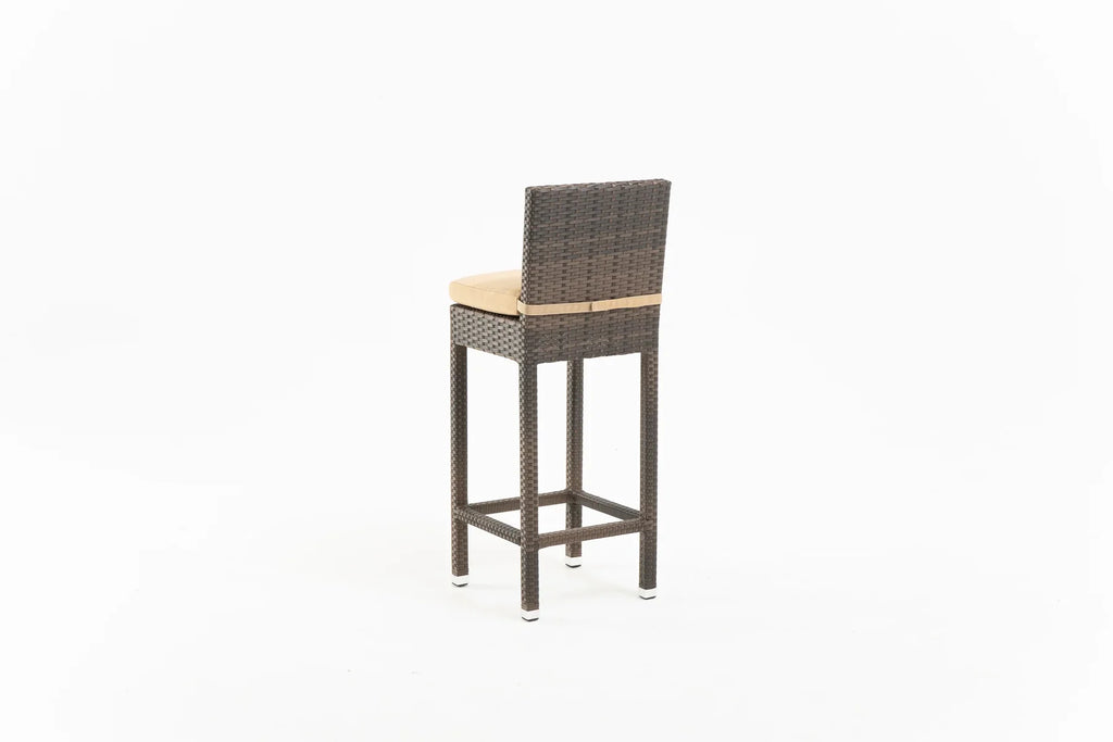 Virasat Outdoor Patio Bar Sets 4 Chairs 1 Table Brown-VIRASAT FURNITURE & FURNISHING