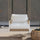 VIRASAT FURNITURE ULEK SINGLE SEATER HANGING SWING WITHOUT STAND FOR BALCONY & GARDEN SWING (WHITE + TAN) BRAIDED & ROPE