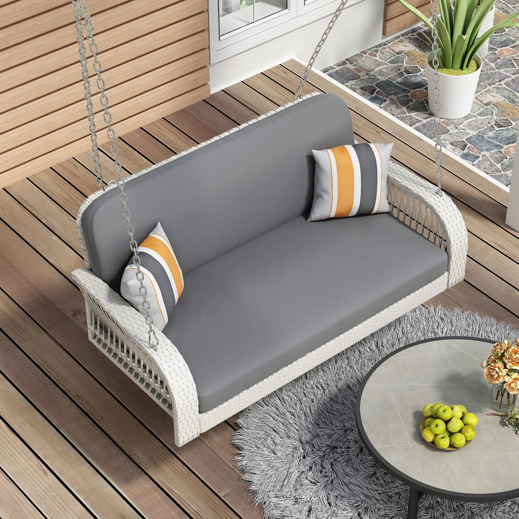 Virasat Double Seater Hanging Swing Without Stand For Balcony, Garden Swing-VIRASAT FURNITURE & FURNISHING