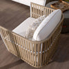 Virasat Outdoor Garden Balcony Sofa Set 2 Seater, 2 Single Seater and 1 Table Set (Beige + White)-VIRASAT FURNITURE & FURNISHING