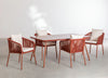 Virasat Outdoor Patio Dining Seating Set 4 Chairs and 1 Table Set Braided & Rope-VIRASAT FURNITURE & FURNISHING