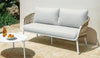 Virasat Outdoor Sofa Set 2 Seater, 2 Single Seater, and 1 Center Table Set (White+Tan) Braided & Rope-VIRASAT FURNITURE & FURNISHING