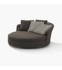 Virasat Outdoor Poolside Sunbed With Cushion Daybed (Black) Braided & Rope-VIRASAT FURNITURE & FURNISHING