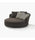 Virasat Outdoor Poolside Sunbed With Cushion Daybed (Black) Braided & Rope-VIRASAT FURNITURE & FURNISHING
