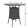 Virasat Outdoor Patio Bar Sets 4 Chairs and 1 Table (Dark Brown)-VIRASAT FURNITURE & FURNISHING