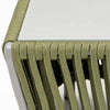 VIRASAT FURNITURE OUTDOOR ROPE SOFA SET 6-SEATER WITH CENTER TABLE (GREEN & BEIGE) - BRAIDED GARDEN & BALCONY SET