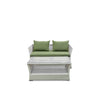 Virasat Outdoor Sofa Set 2 Seater, 2 Single Seater and 1 Center Table (White + Green)-VIRASAT FURNITURE & FURNISHING