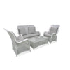 Virasat Outdoor Sofa Set 2 Seater, 2 Single Seater and 1 Center Table (White)-VIRASAT FURNITURE & FURNISHING