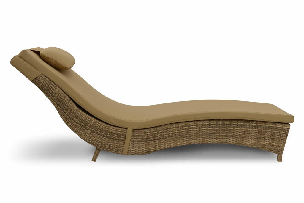 Virasat Outdoor Swimming Poolside Lounger Brown-VIRASAT FURNITURE & FURNISHING