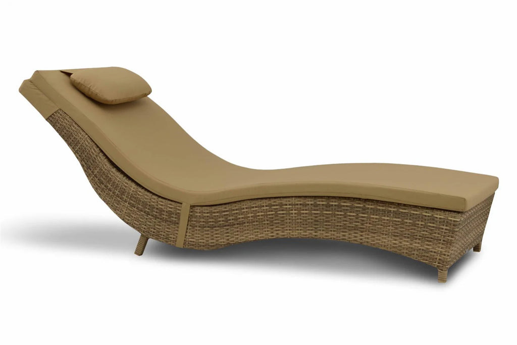 Virasat Outdoor Swimming Poolside Lounger Brown-VIRASAT FURNITURE & FURNISHING