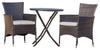 Virasat Outdoor Patio Seating Set 2 Chairs 1 Table Brown-VIRASAT FURNITURE & FURNISHING