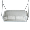 Virasat Double Seater Hanging Swing Without Stand For Balcony , Garden Swing (White)-VIRASAT FURNITURE & FURNISHING