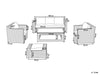 Virasat Outdoor Sofa Set 3 Seater, 2 Single Seater With Ottoman and 1 Center Table Set (White)-VIRASAT FURNITURE & FURNISHING
