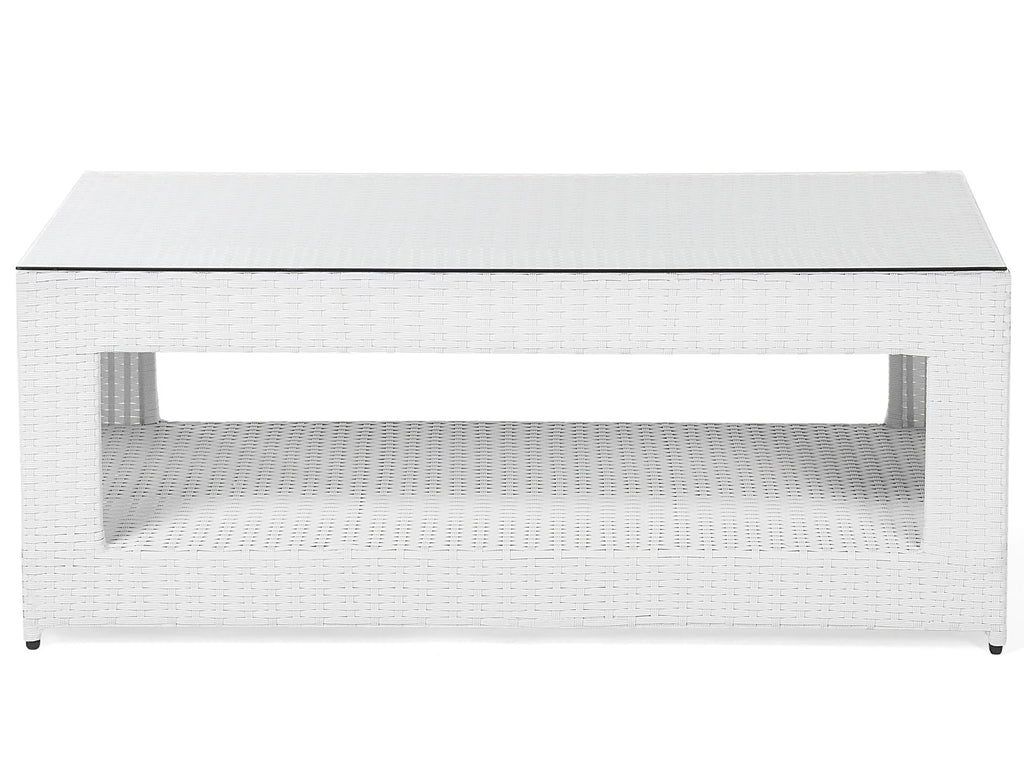 Virasat Outdoor Sofa Set 3 Seater, 2 Single Seater With Ottoman and 1 Center Table Set (White)-VIRASAT FURNITURE & FURNISHING