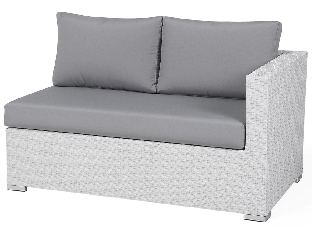 VIRASAT FURNITURE OUTDOOR ROPE SOFA SET 9-SEATER WITH 2 CENTER TABLES (WHITE & GREY)