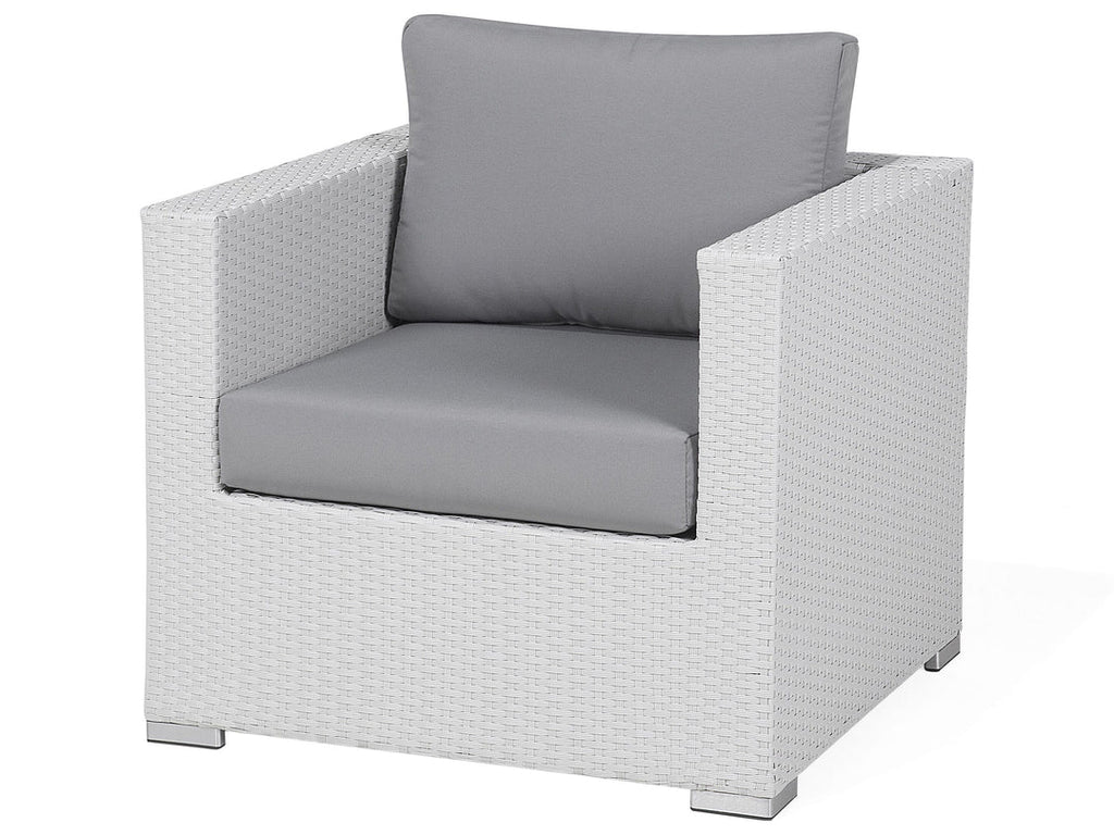 VIRASAT FURNITURE OUTDOOR ROPE SOFA SET 9-SEATER WITH 2 CENTER TABLES (WHITE & GREY)