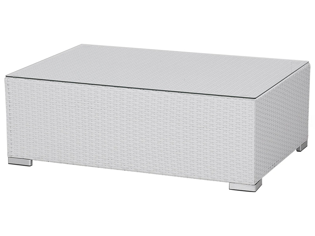 Virasat Outdoor Sofa Set 8 Seater, Single Seater and 2 Center Table Set (White + Grey)-VIRASAT FURNITURE & FURNISHING