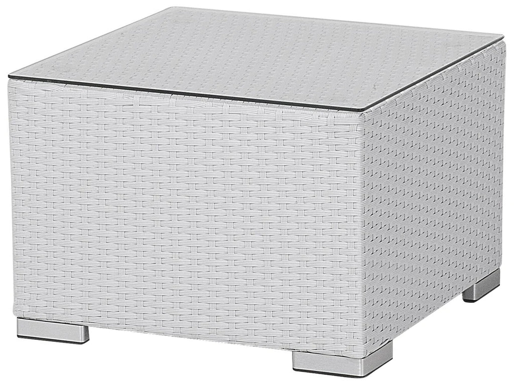 VIRASAT FURNITURE OUTDOOR ROPE SOFA SET 9-SEATER WITH 2 CENTER TABLES (WHITE & GREY)