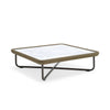 Virasat Outdoor Sofa Set 6 Seater, 2 Ottoman and 1 Center Table + 1 Side Table Set (Tan + Beige) Braided & Rope-VIRASAT FURNITURE & FURNISHING
