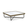 VIRASAT FURNITURE OUTDOOR ROPE SOFA SET 6-SEATER WITH 2 OTTOMANS, CENTER & SIDE TABLE (TAN & BEIGE)