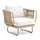 VIRASAT FURNITURE OUTDOOR ROPE SOFA SET 6-SEATER WITH 2 OTTOMANS, CENTER & SIDE TABLE (TAN & BEIGE)