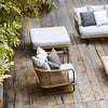 Virasat Outdoor Sofa Set 2 Seater, 2 Single Seater and 1 Center Table with Ottoman (Tan) Braided & Rope-VIRASAT FURNITURE & FURNISHING
