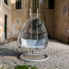 Virasat Double Seater Hanging Swing With Stand For Balcony, Garden Swing (White+Grey)-VIRASAT FURNITURE & FURNISHING