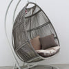 Virasat Double Seater Hanging Swing With Stand For Balcony, Garden Swing (White+Grey)-VIRASAT FURNITURE & FURNISHING