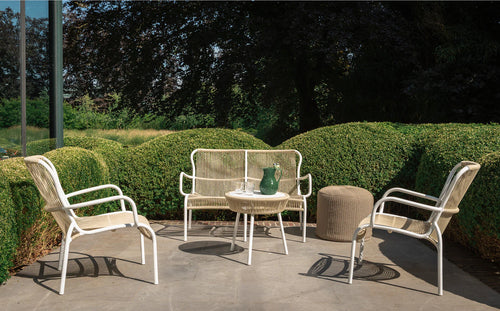 Virasat Outdoor Sofa Set 2 Seater, 2 Single Seater and 1 Center Table Set (Beige) Braided & Rope-VIRASAT FURNITURE & FURNISHING