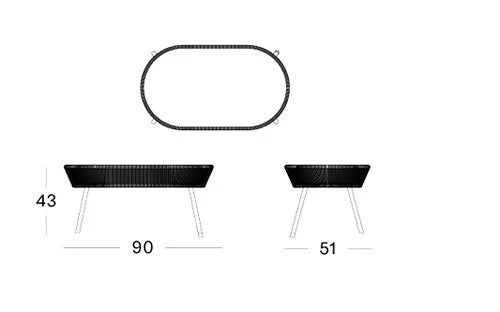 Virasat Outdoor Sofa Set 2 Seater, 2 Single Seater and 1 Center Table Set (Black) Braided & Rope-VIRASAT FURNITURE & FURNISHING