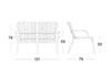 Virasat Outdoor Sofa Set 2 Seater, 2 Single Seater and 1 Center Table Set (Black) Braided & Rope-VIRASAT FURNITURE & FURNISHING