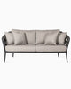 Virasat Outdoor Sofa Set 2 Seater, 2 Single Seater and 2 Center Table Set (Dark Grey) Braided & Rope-VIRASAT FURNITURE & FURNISHING