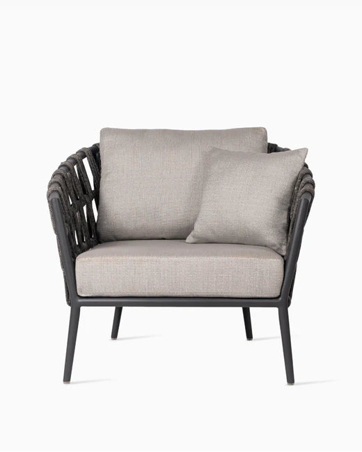 VIRASAT FURNITURE OUTDOOR ROPE SOFA SET 6-SEATER WITH 2 CENTER TABLES (DARK GREY) - BRAIDED GARDEN & BALCONY SET