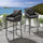Virasat Outdoor Patio Bar Set 2 Chairs and 1 Table Set Braided & Rope (Black)-VIRASAT FURNITURE & FURNISHING