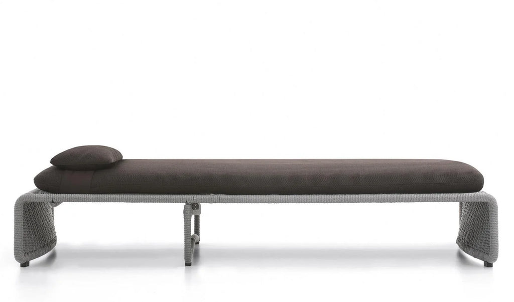 Virasat Outdoor Swimming Poolside Lounger Set of 2 (Grey) Braided & Rope-VIRASAT FURNITURE & FURNISHING